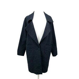 For Love & Lemons Navy Blue Jacquard Blazer Womens S Jacket